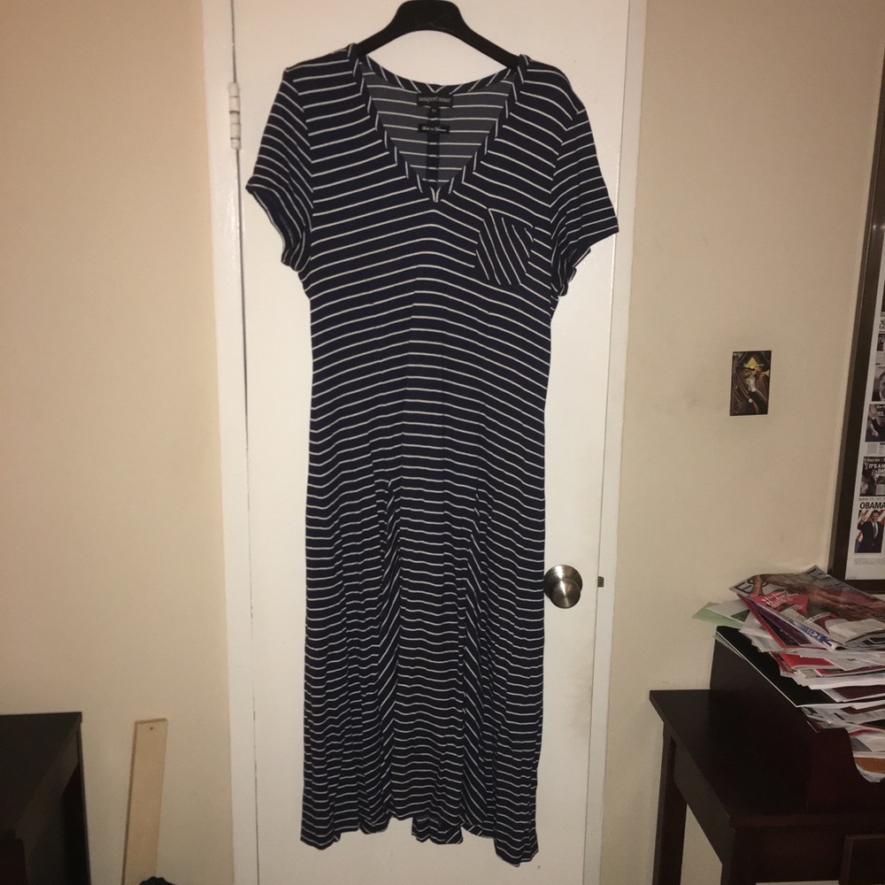 Sz 14 Newport News navy blue dress